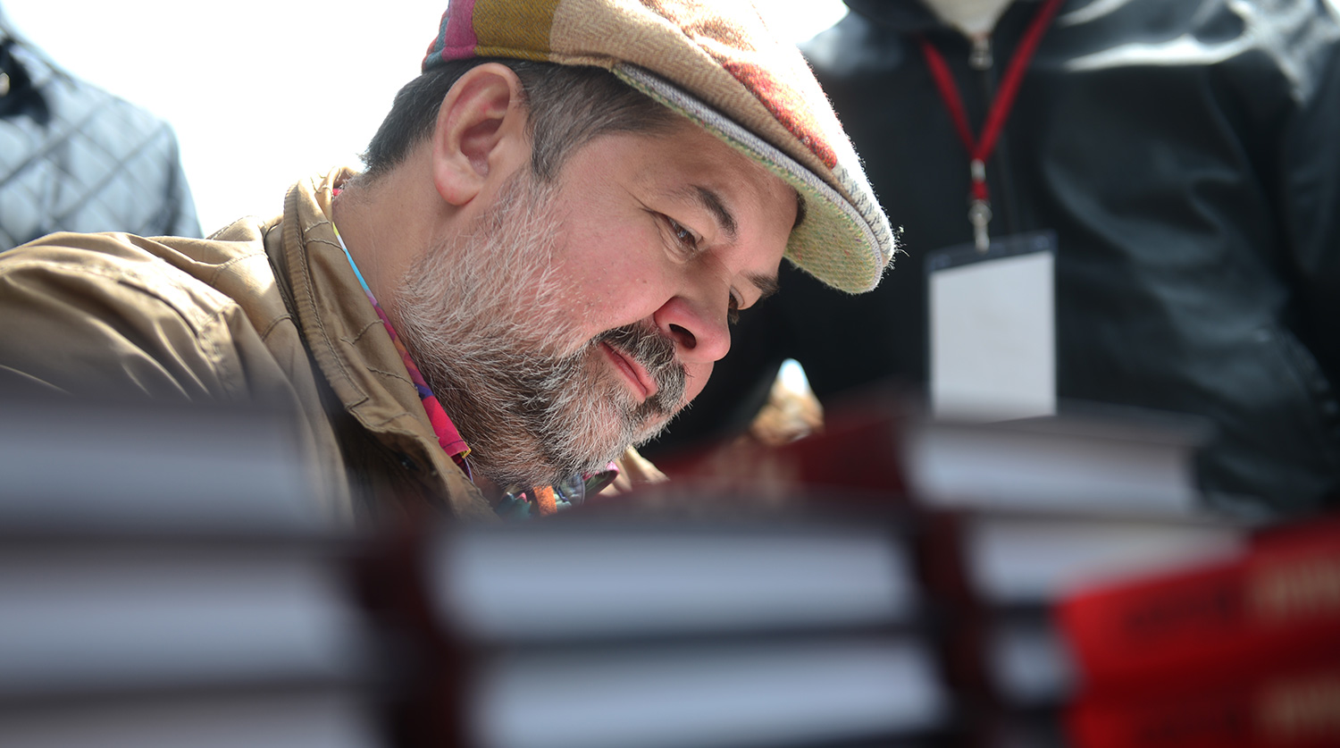 Писатель Сергей Лукьяненко на книжном фестивале "Красная площадь" 2017 в Москве. День второй. Кирилл Каллиников / РИА Новости 04.06.2017